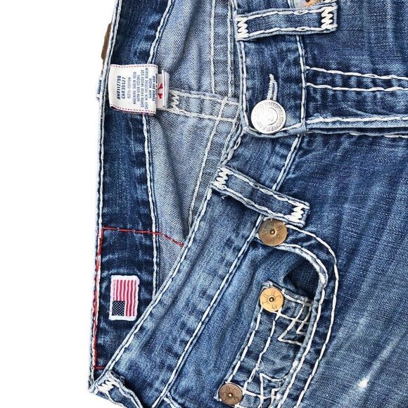 TRUE Religion Jeans Size 34 ROCCO SUPER T Blue - Picture 5 of 11